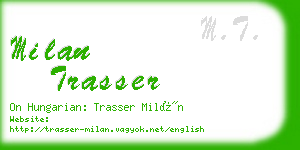 milan trasser business card